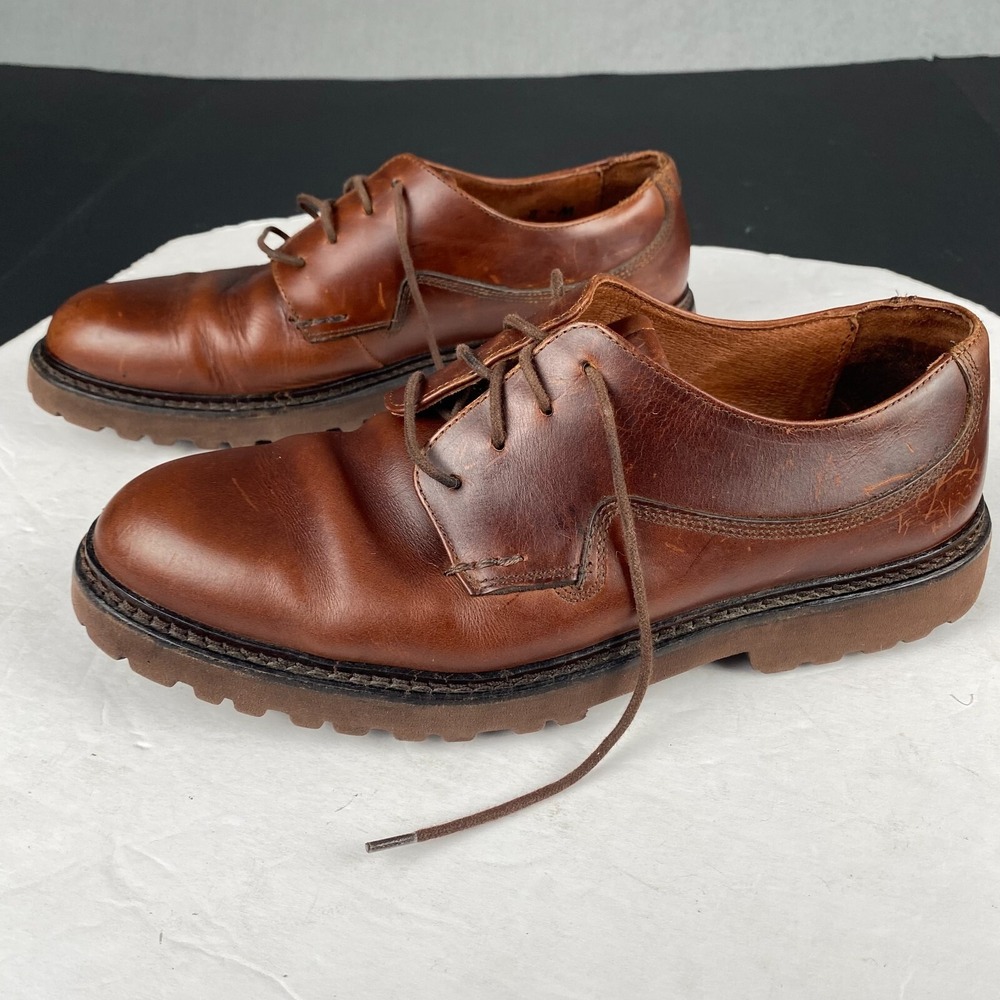 Men's Sebago Drysides Waterproof Lace up Brown Leather Oxford Shoes‎ Size 8M